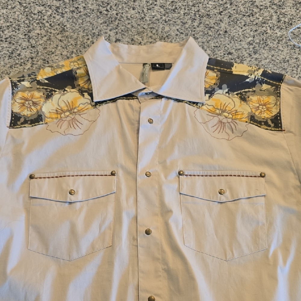 Oakley Snap Front, Long Sleeve, Western Shirt Size L - Picture 2 of 7